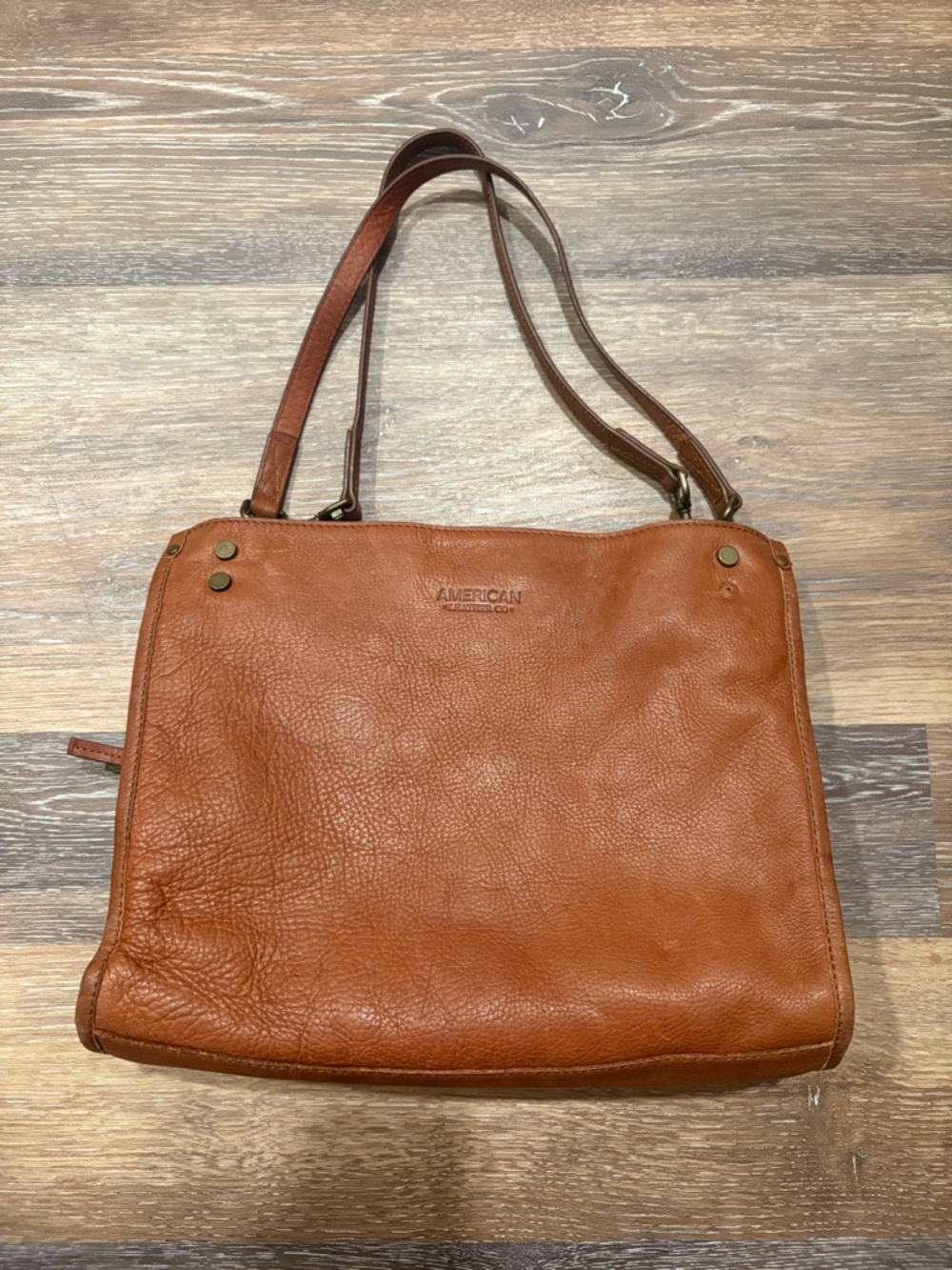 American Leather Co. Lenox Triple Entry Satchel